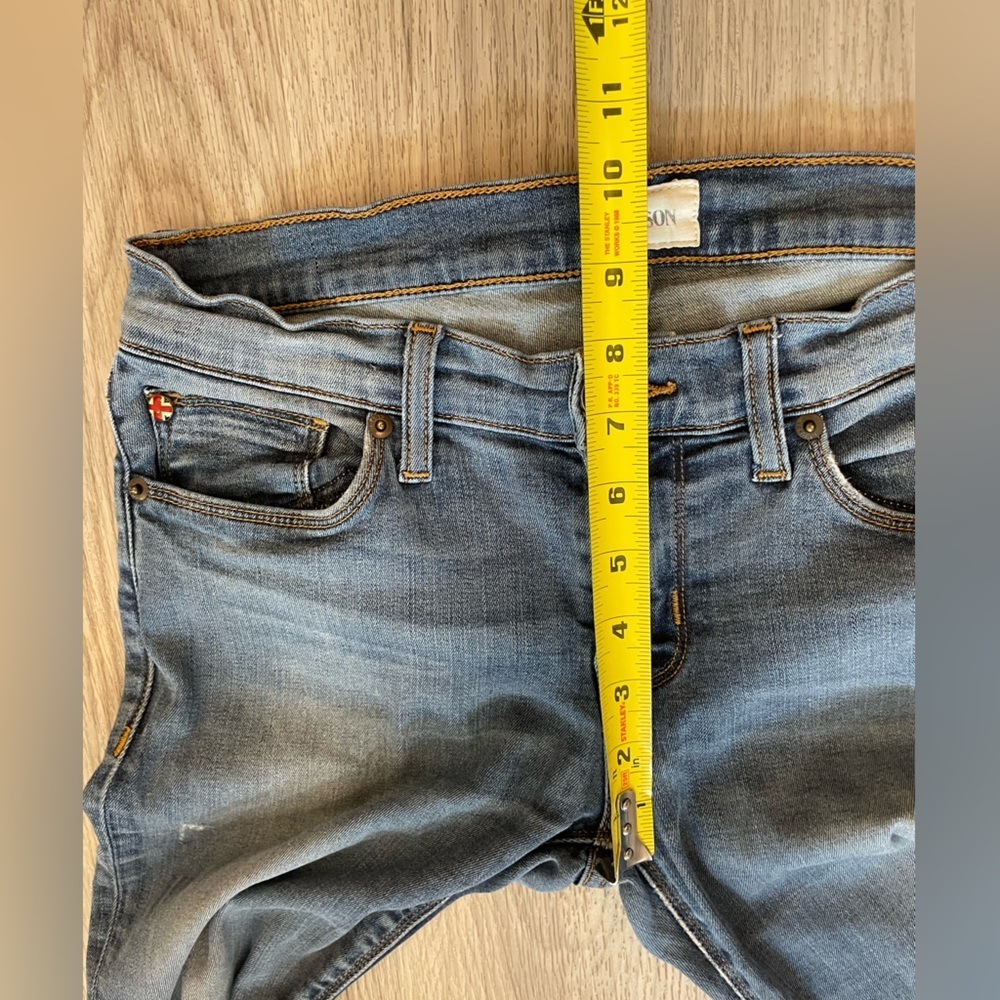 HUDSON Distressed Blue Ripped Skinny Jeans. Size 26W/28L - Picture 11 of 11